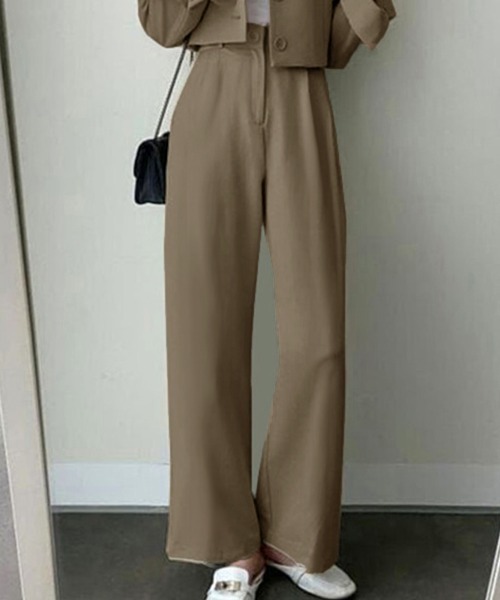 [Miniministore] брючный костюм L Brown женский 