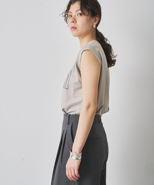 Whim Gazette tシャツ ノースリーブロゴTシャツ レディース
