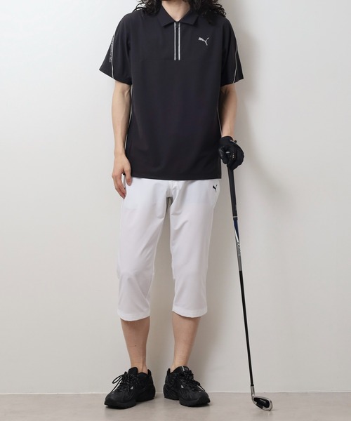 【未使用】PUMA　ストレッチ ゴルフパンツ　M　ブラック　冷感　吸水速乾 PUMA パンツ ゴルフ P EXストレッチタックテーパードパンツ