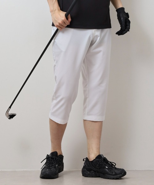 新品 プーマゴルフ 春夏クウォーターレングスパンツ/メンズ/L(W82)/白 新品 プーマゴルフ 春夏クウォーターレングスパンツ/メンズ/L