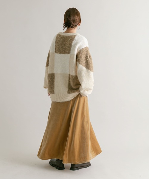 「KBF」 フレアスカート ONE ベージュ レディース_画像3