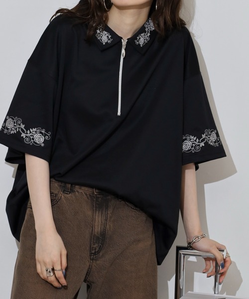 tシャツ 「FRIPIER」フレアTee レディース LE CERCLE par ropé(ル セルクル パー ロペ) / スキッパーフレア
