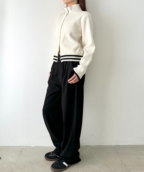 Matin Kim ジップアップニット 新品】Matin Kim マーティンキム ジップアップ ニット セーター