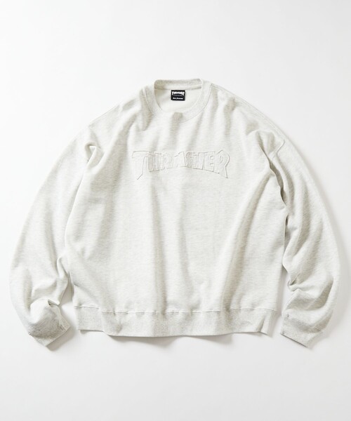 「FREAK'S STORE」 「THRASHER」スウェットカットソー SMALL ブラック メンズ_画像2