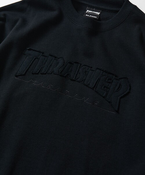 「FREAK'S STORE」 「THRASHER」スウェットカットソー SMALL ブラック メンズ_画像5