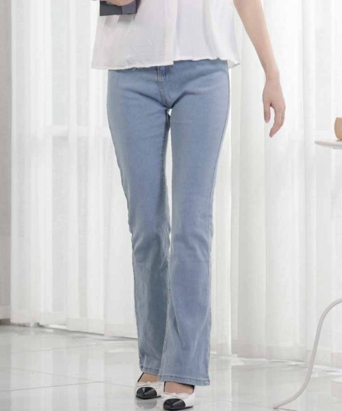 shoppinggo ジーンズ デニム デニムパンツ フレアパンツ デニム