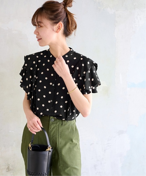 「JOURNAL STANDARD relume」 半袖ブラウス FREE ブラック レディース
