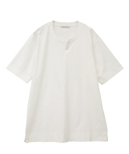 MEN'S MELROSE tシャツ マーセライズドスムース キーネックTシャツ