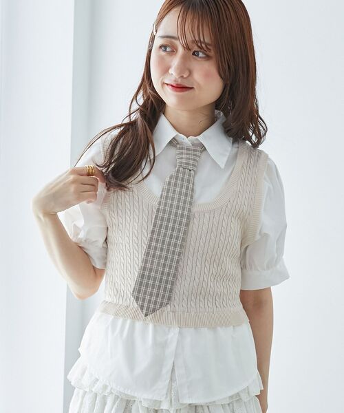 MAJESTIC LEGON（マジェスティックレゴン） ニット セーター ネクタイ 