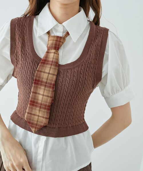 MAJESTIC LEGON（マジェスティックレゴン） ニット セーター ネクタイ