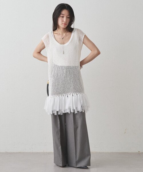 ２０日出品！discoat フリンジベスト Discoat｜【WEB限定】前後2WAYフリンジベスト | Rakuten Fashion