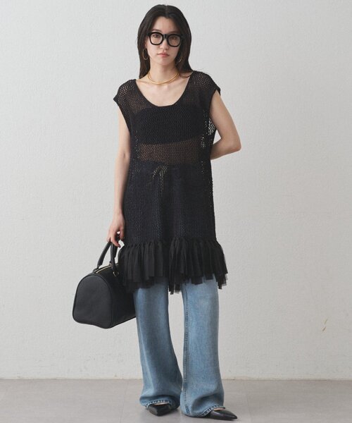 Loungedress ニット セーター フリンジニットベスト レディース Loungedress ニット セーター フリンジニットベスト レディース