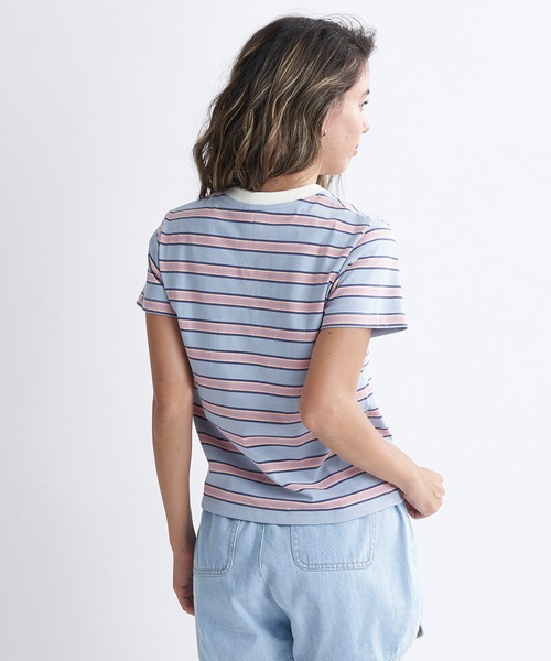 「ROXY」 半袖Tシャツ LARGE ベージュ レディース
