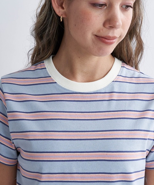 「ROXY」 半袖Tシャツ LARGE ベージュ レディース