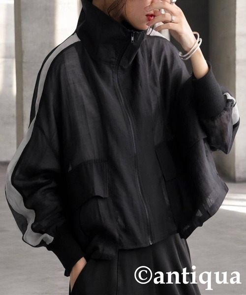 アンティカ　ブルゾン antiqua（アンティカ） ブルゾン アウター レザーブルゾン レディース