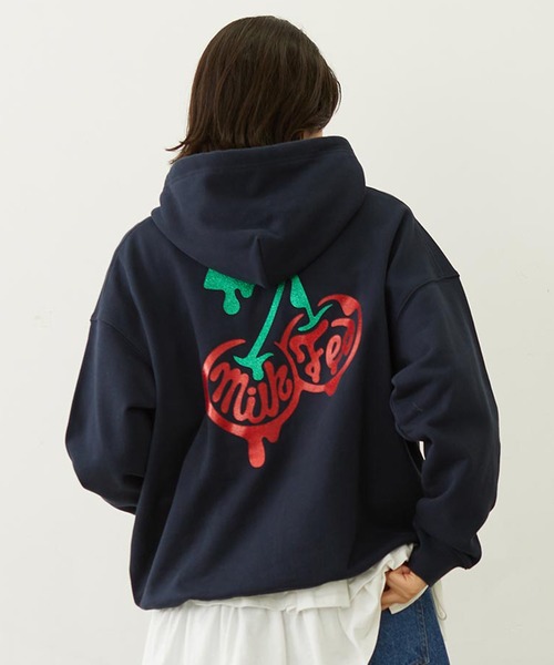 MILKFED.（ミルクフェド） パーカー MELTY CHERRY SWEAT HOODIE