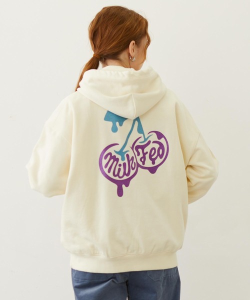【新品・未使用】milkfed パーカー MILKFED.（ミルクフェド） パーカー ARCH LOGO ZIP UP HOODIE