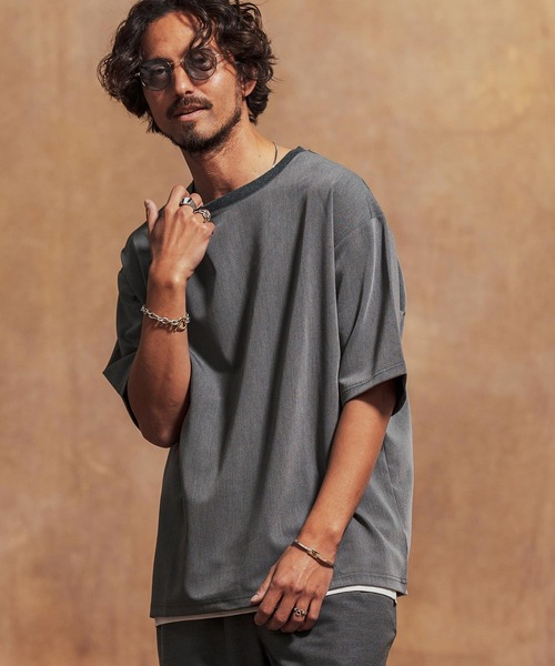 「Jih Nunc」 半袖Tシャツ S ブラック メンズ_画像7