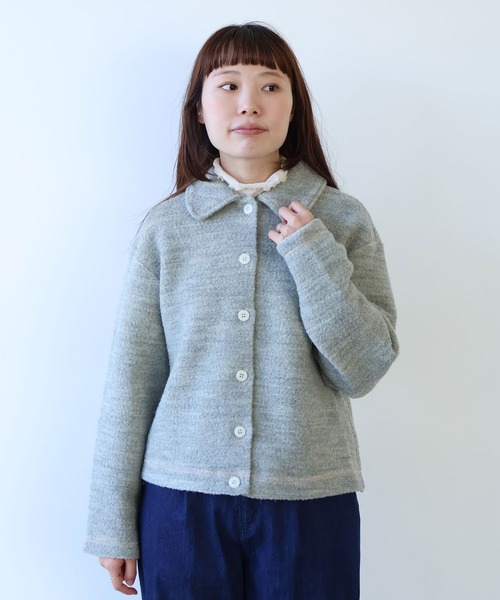 bulle de savon（ビュルデサボン） カーディガン ブリティッシュウール