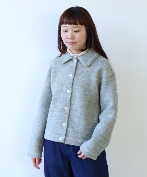 bulle de savon（ビュルデサボン） カーディガン ブリティッシュウール