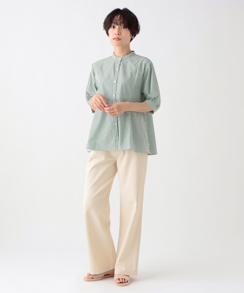 「Afternoon Tea」 半袖ブラウス MEDIUM グリーン レディース_画像4