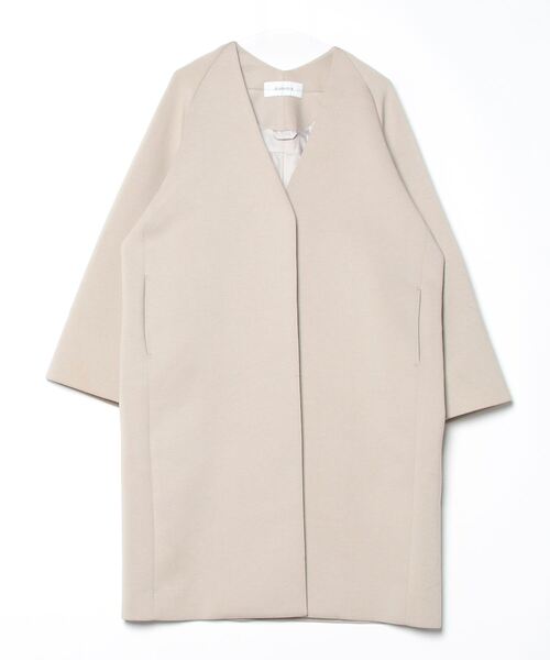 JEANASIS（ジーナシス） ノーカラーコート FREE ベージュ レディース