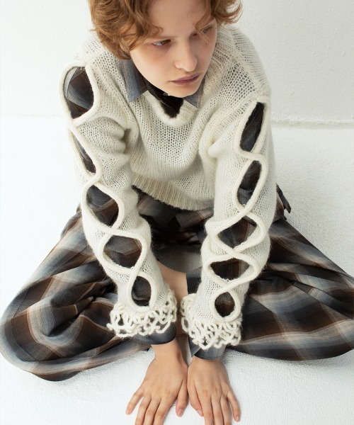 leinwande（ラインヴァンド） ニット セーター Open Cable Sweater