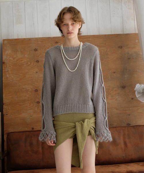leinwande（ラインヴァンド） ニット セーター Open Cable Sweater