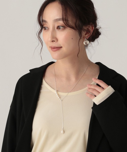 Elura（エルーラ） ネックレス 淡水パールスライダーネックレス/605528 