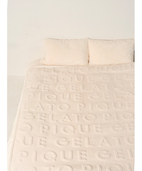 gelato pique Sleep ベッド 寝具 「Sleep」カービングロゴ柄 毛布