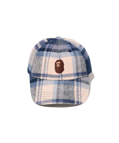 A BATHING APE（アベイシングエイプ） キャップ 帽子 BAPE CHECK PANEL