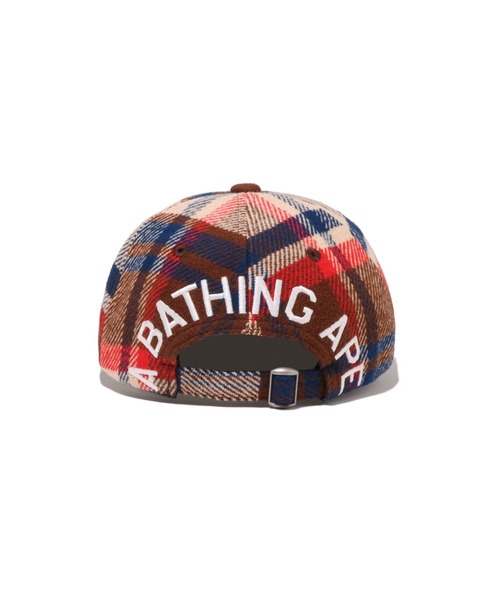 A BATHING APE（アベイシングエイプ） キャップ 帽子 BAPE CHECK PANEL