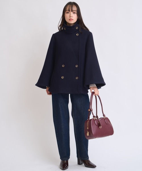 NOELA（ノエラ） コート アウター ケープミドルウールコート