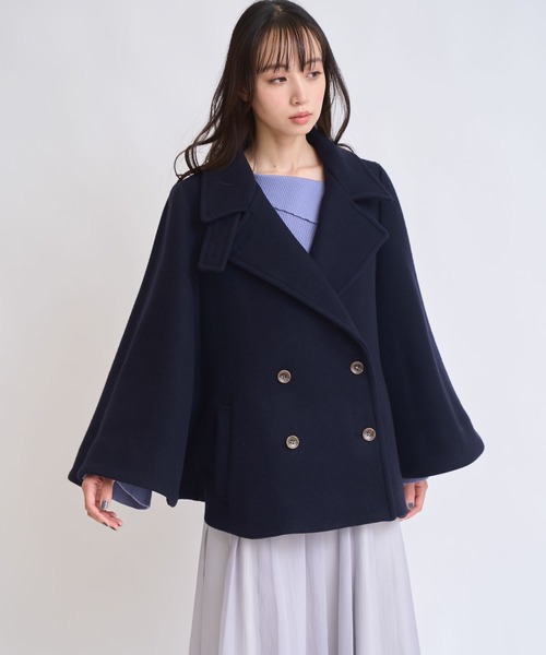 ノエラ　Noela ウール　コート　アウター　ウールコート NOELA（ノエラ） コート アウター ケープミドルウールコート