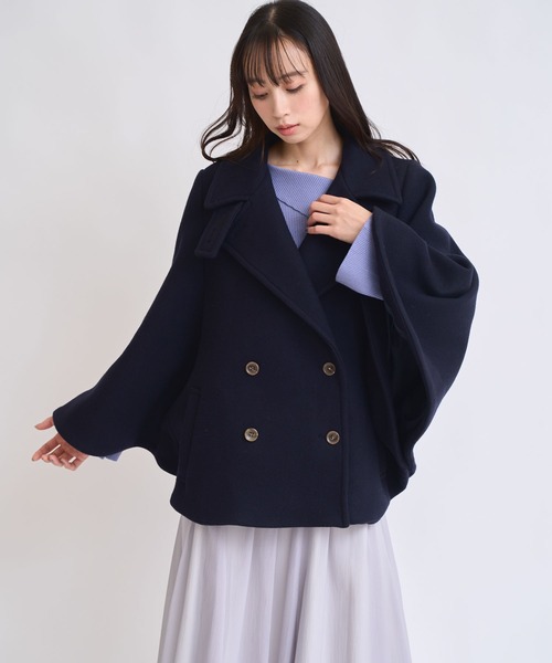 NOELA（ノエラ） コート アウター ケープミドルウールコート
