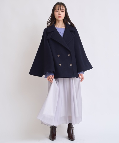 NOELA（ノエラ） コート アウター ケープミドルウールコート
