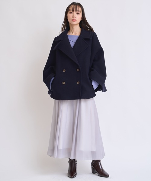 NOELA（ノエラ） コート アウター ケープミドルウールコート