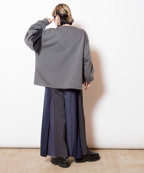 最終sale⭐︎新品✦︎OSMOSIS❤︎カットソー❤︎アシンメトリー フリル OSMOSIS｜アシンメトリープリーツブラウス | Rakuten Fashion(楽天