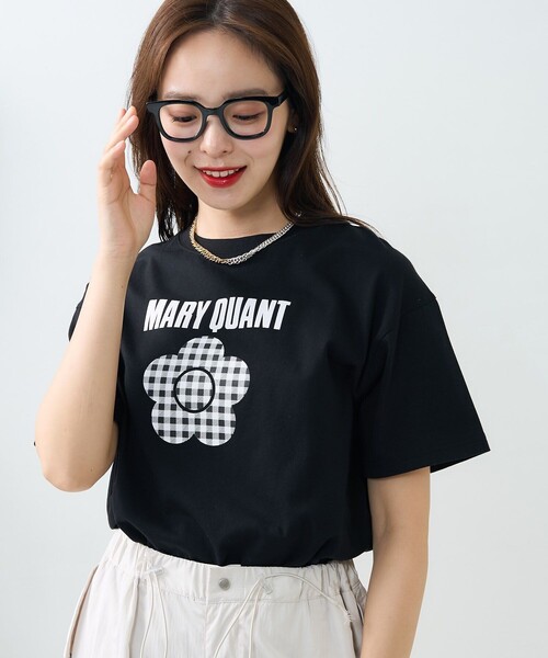「PUBLUX」 半袖Tシャツ フリ- オフホワイト レディース_画像4
