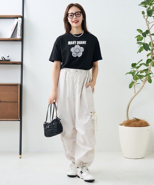 「PUBLUX」 半袖Tシャツ フリ- オフホワイト レディース_画像9
