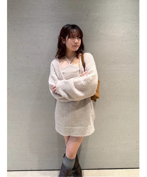 LILY BROWN（リリーブラウン） ニット セーター カーリーモヘア