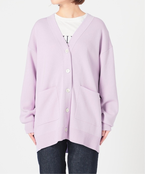 SLOBE IENA 「SLOBE IENA」 ニットカーディガン FREE サックスブルー