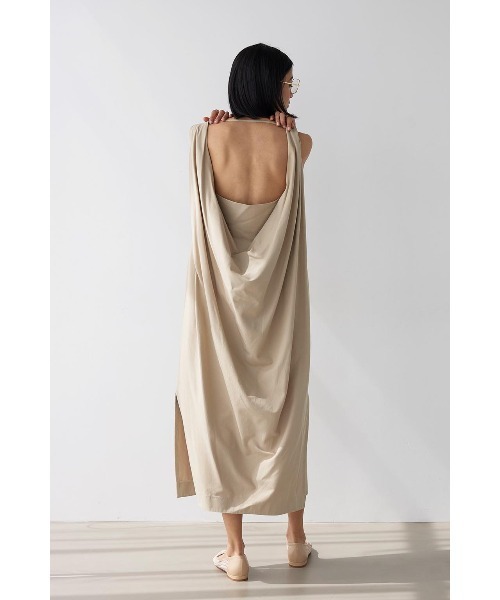 「ALEXIA STAM」 ノースリーブワンピース M ブラウン レディース_画像3