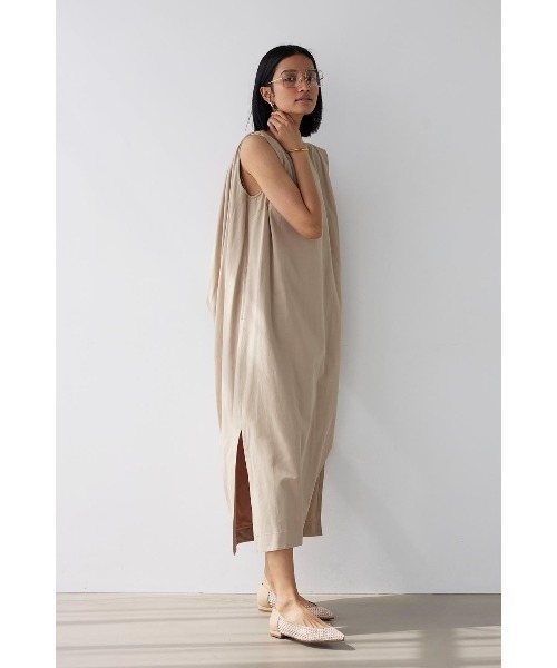 「ALEXIA STAM」 ノースリーブワンピース M ブラウン レディース_画像7