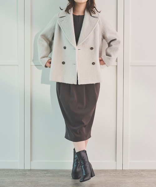 Sirin ピーコート pコート 「軽量・新色展開」ミドルシャギーコート