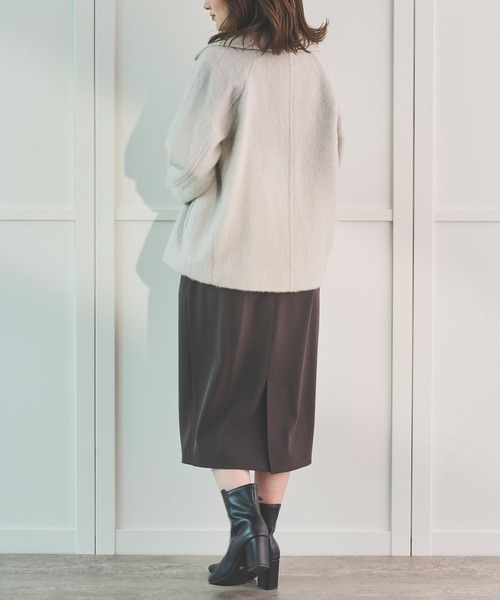 美品 Sirin 軽量 ミドルシャギーコート XS ネイビー Pコート 美品 Sirin 軽量 ミドルシャギーコート XS ネイビー Pコート - メルカリ