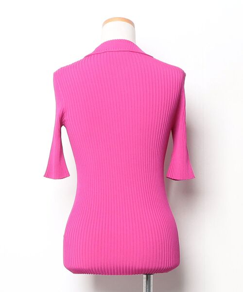 「CARVEN」 半袖ニット X-SMALL ピンク レディース_画像2