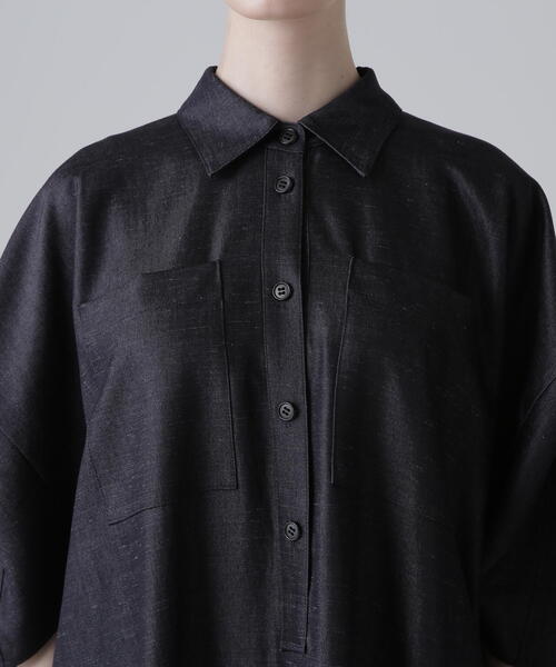 ADORE（アドーア） シャツワンピース 38 ネイビー レディース