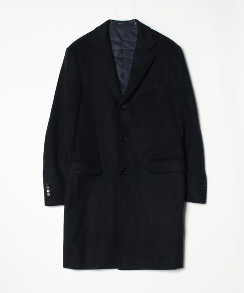 【美品】トゥモローランド チェスターコート ダブル ネイビー サイズ48 TOMORROWLAND（トゥモローランド） チェスターコート 48 ネイビー