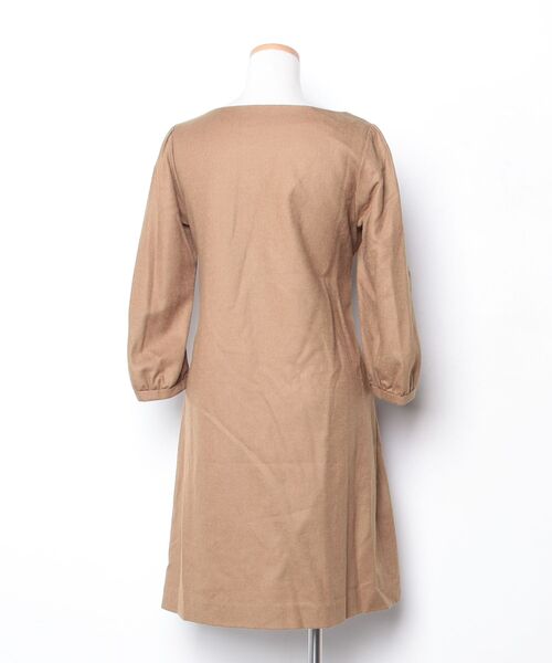 「Bon mercerie」 長袖ワンピース 38 ブラウン レディース_画像2